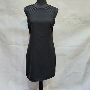 She + Sky Strappy Shoulder Little Black Dress 70% Cotton 30% Polyester Sz S